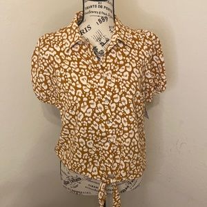 Nine West Animal Print Blouse